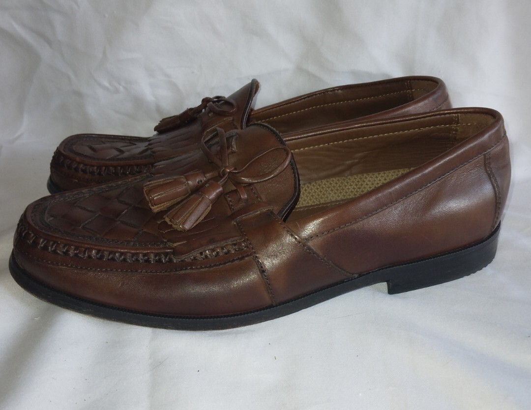 Johnston Murphy Halsey 20-2394 Mens Brown Woven Kiltie  display picture 2