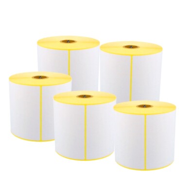 2500 Thermo Etiketten auf 5 Rollen 100 x 150 mm Versandetiketten für GLS DPD UPS