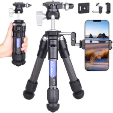 ARTCISE Table-Top Tripod Carbon Fiber Desktop Mini Tripod Camera Stand Holder