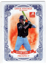 KELLUM CLARK 2021 ONYX VINTAGE EXTENDED BASEBALL PROSPECT CARD