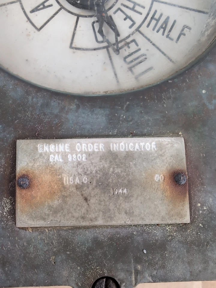 Indicador de pedido del motor BENDIX con timbre de alarma. barco grande.Vintage años 40 Foto 3 de 4