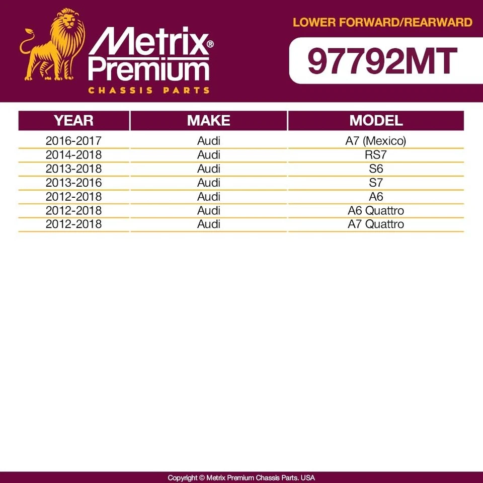Lower Forward & Rearward Control Arm Kit for 2014-2018 Audi RS7 2013-2018 S6 - Bild 2 von 4