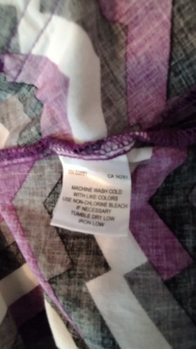 NRG by Barco Women's SZ Small Scrub Top Nurses Uniform Butterflies Zipper Pink - Picture 7 of 7
