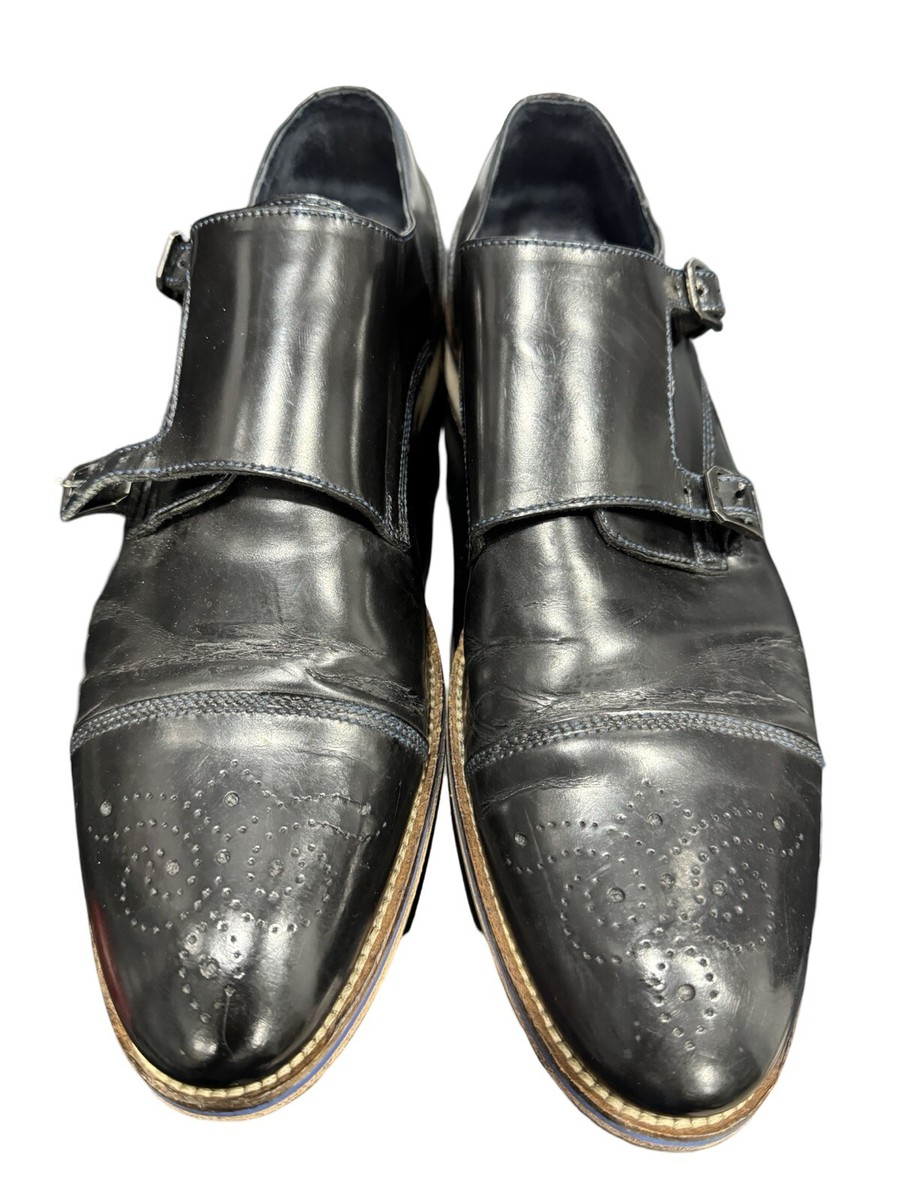 Johnston&Murphy, Captoe, Double Monk, Black, Sz 11 Johnston & Murphy Men main image 3