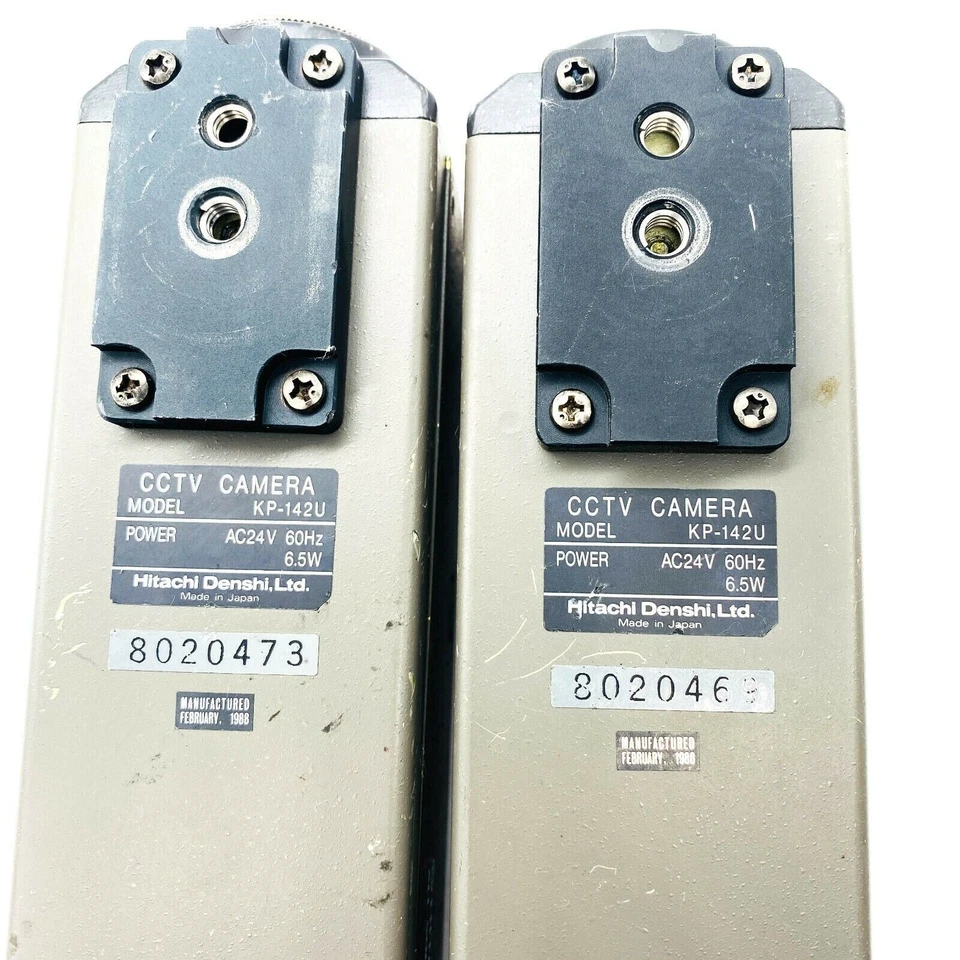 Cámara CCTV Hitachi KP-142 2 piezas todo estado sólido CA 24V 60 Hz 6,5 W hecha en Japón Foto 4 de 4