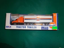 Daron Big Rigs Gulf Transport Semi Tractor Trailer New in Box