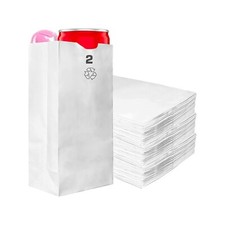 White Kraft Paper Lunch Bags 2 LB Capacity - ...