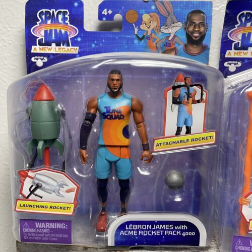 Set of 4 Space Jam A New Legacy LeBron James Action Figures Toys Collectibles - Picture 4 of 6