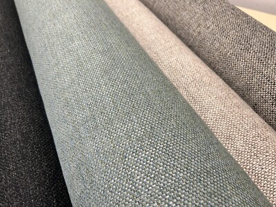 Uni Polster Grobgewebe BY Next Stoffe 140 cm breit feuerhemmend grau