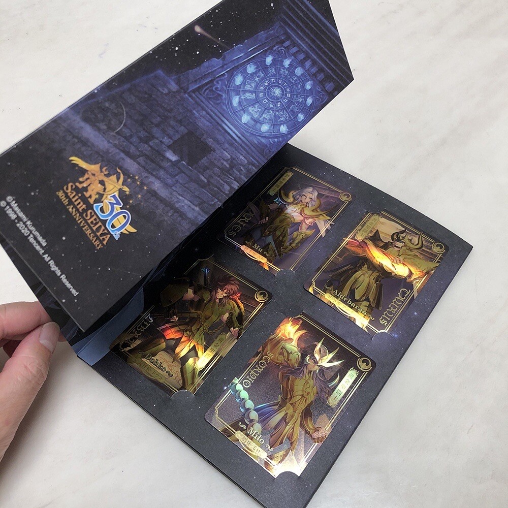 Saint Seiya Gold Saints Collection Card Flash Card 30th Anniversary  Cardbook Theme Exhibition Commemorative