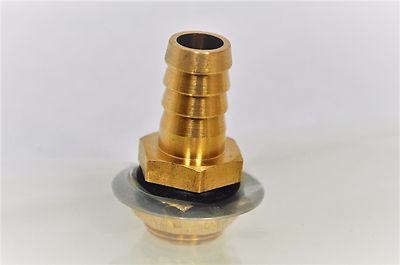 Vacuum Bagging Fitting Adapter Chuck Locking Nut Sealer Washer Brass 1/2'' Barbed