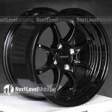 Circuit Cp40 15x8 4x100 25 Gloss Black Wheels Ce28 Fits Honda Civic Ek Eg Jdm