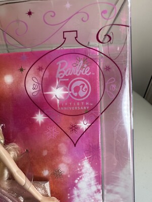 2009 Holiday Barbie Doll 50th Anniversary Pink Dress Mattel N6556 NRFB | eBay 2009 Holiday Barbie Doll 50th Anniversary Pink Dress Mattel N6556 NRFB | eBay