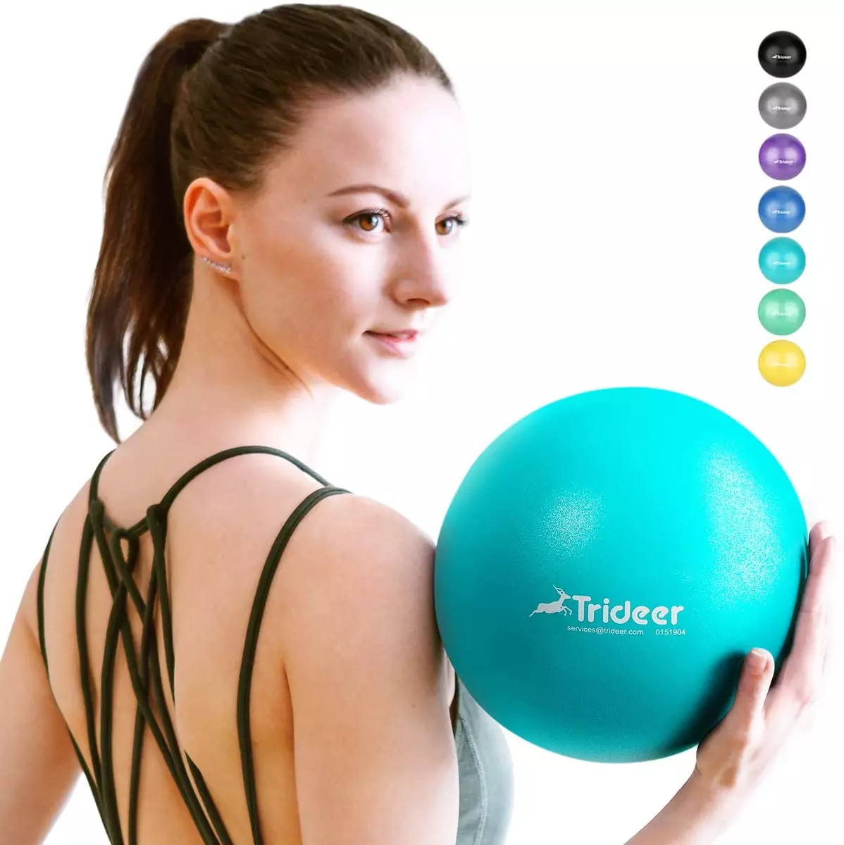 Trideer Soft Pilates Ball Small Exercise Ball 23 25cm Mini Gym