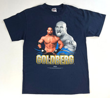 Camiseta De Colección 1998 Goldberg WCW Campeonato Mundial Lucha Libre Tultex Talla L