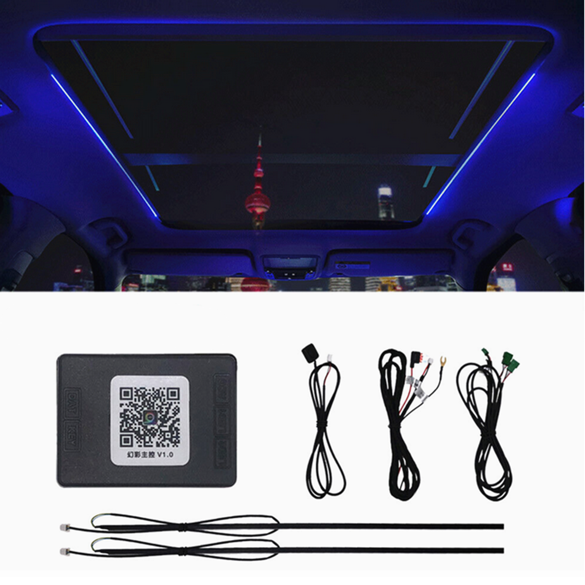 Car Sunroof LED Light Atmosphere Ambient Bright Lamp Light Interior Accessories