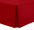 Easy Care Base valance Box Pleated Plain Dyed 100% Poly Cotton Sheet Super King