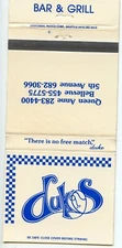 Dukes Bar and Grill, Bellevue, Washington  Matchbook