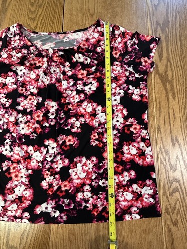 Women’s Plus Size 2XL Bright Colors Pink Black Liquid Knit B50 - Picture 8 of 9
