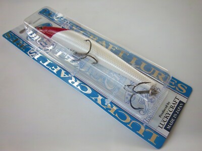 Lucky Craft Flash Minnow 5/8 Oz. Yawara 125FW 5'' Floating Jerkbait ESG RED HEAD