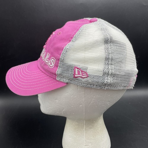 Youth Size Pink & White Mesh St Louis Cardinals Ball Cap Hat Strapback - 第 6/12 張圖片