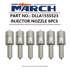 6Pcs Diesel Fuel Injector Nozzle Tips DLLA155S523 for Foton Lovol Shanlin SZM