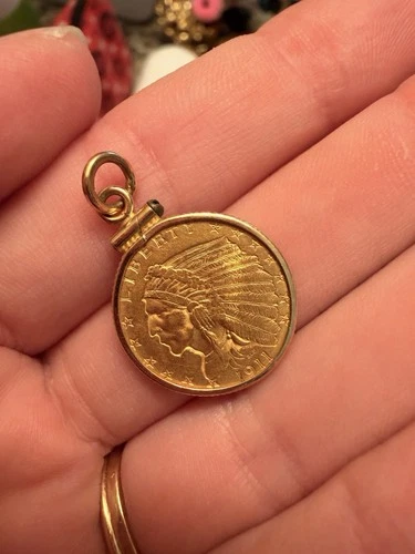 1911 $2.50 Dollar United States Indian Head Quarter Eagle Gold Coin $2 1/2