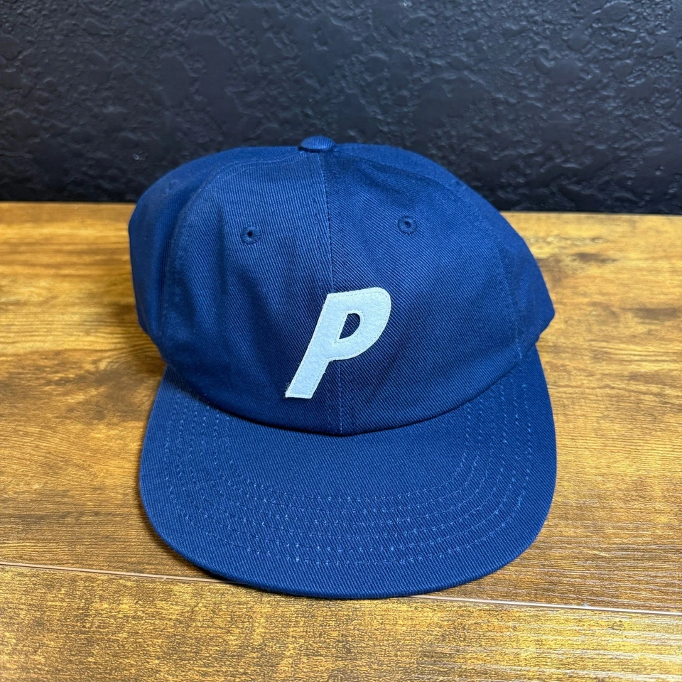 Gorra de béisbol Palace Skateboard P Logo Twill Pal FW20 azul marino correa algodón Foto 2 de 4