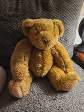 GU Vermont Teddy Bear Co Fully Jointed Brown Bear 16” Handmade In Vermont
