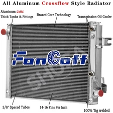 2 Row Aluminum Radiator For 2013-2018 2014  Ram 2500 3500 4500 L6 6.7L  Diesel