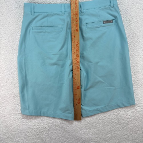 Dunning Golf Shorts Men's 33 Light Blue Stretch Performance Casual Comfort - Picture 11 of 11