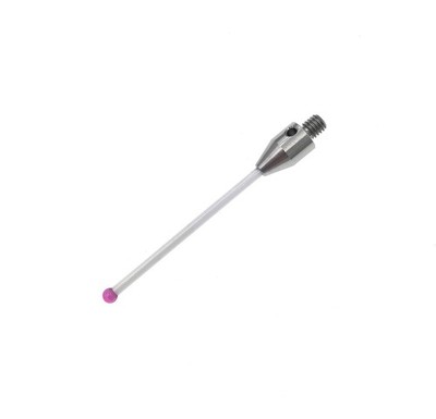 CMM Touch Probe Stylus 3mm Ruby Ball Tips M4 Thread Ceramic Stem 50mm Long 