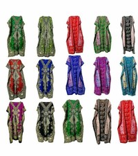Long Kaftan Dress Hippy Boho Maxi Assorted Women Caftan Tunic Dresses Set Of 15