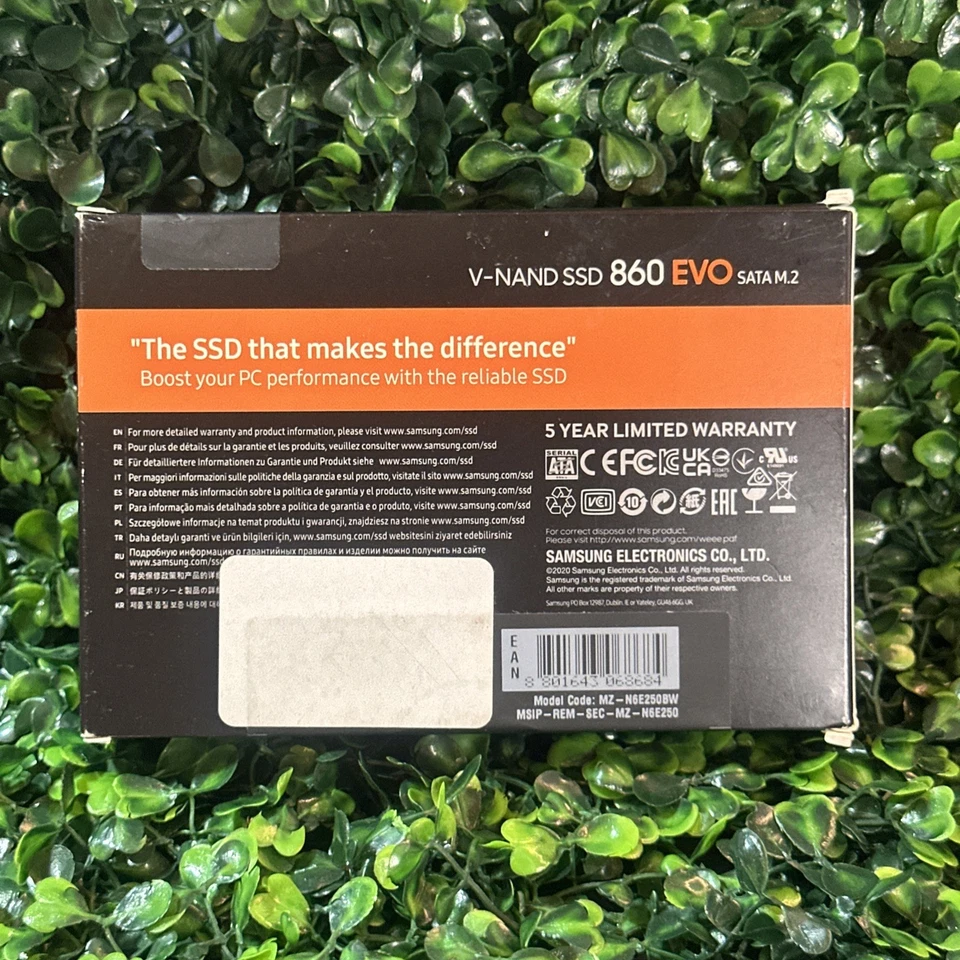 Samsung 860 EVO 250GB M2 V-NAND M.2 SSD 250GB MZ-N6E250 MZ-N6E250bw NEW - Image 2 of 4