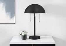 Lighting - 20"h - Table Lamp - Black Metal - Contemporary