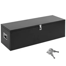 39"x13" Black Steel Tool Box Truck Bed Underbody Trailer pickup Storage w/Lock