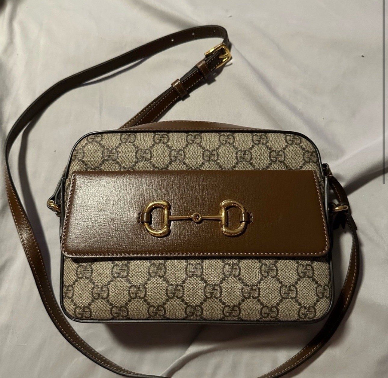 Authentic GUCCI HORSEBIT 1955 SMALL CAMERA BAG - image 1