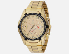 Invicta X Montres Prestige Men's Gold/Black Watch 46mm MPW-0099 New 