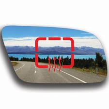 Blau Spiegelglas Rechts Beheizbar für Audi A8 D2 2000 - 2002