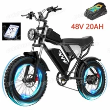 Ridstar 20 in Fat Tire Electric Bike 1500W 20Ah Off-Road E-Mountain bike 33 mph