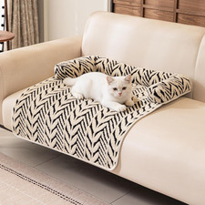 Cozy Calming Dog Bed With Neck Support Washable Flannel For Small Pets And Cats