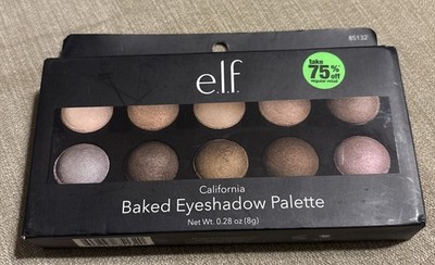 E.L.F. Baked Eyeshadow Palette #85132 CALIFORNIA ~ 10 Shades