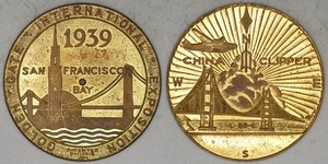 1939 Golden Gate International Exposition spinner token