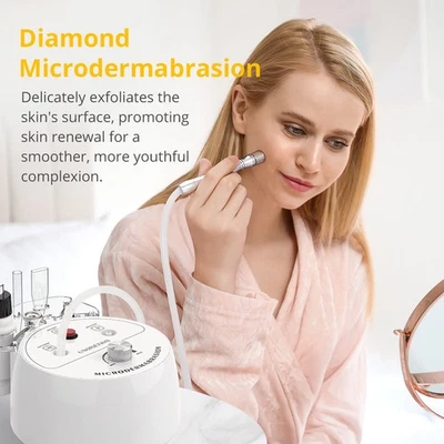 3 in 1 Diamond Microdermabrasion Dermabrasion Facial Skin Peel Vacuum Machine UK - Image 1 of 4