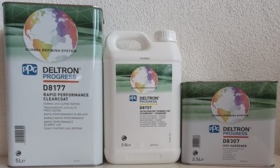 PPG UHS Rapid Performance Klarlack 8177 + UHS Härter  8307 +Verdünnung  8757