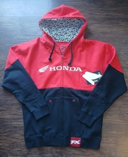 NWT Honda Racing Hoodie Faxtory Effex, Men Large Red/Black Full Zip Motocross FX