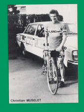 CYCLISME carte cycliste CHRISTIAN MUSELET Equipe FLANDRIA LANO 1976