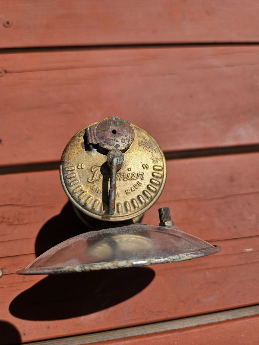 Premier British Made Miner's Carbide Lamp Vintage Acetylene | eBay