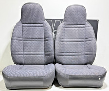97-01 Jeep Xj Cherokee 4 Door Front Driver Passenger Seats Agate Gray Pair 97-01 Jeep Xj Cherokee 4 Door Front Driver Passenger Seats Agate Gray Pair