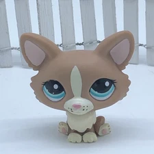 Littlest Pet Shop Dawna Robertson Purple White  Spotted Dog #3913 Barcode